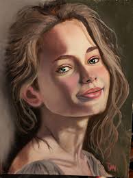 I painted this portrait in oils
