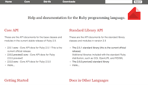 Help And Documentation For The Ruby Programming Language Ruby Programming Language Coding Bootcamp