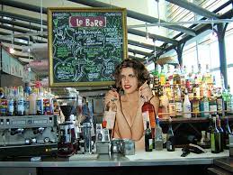 Naked bartender