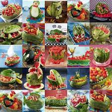 Fun With Watermelon Food Carving Fruit And Vegetable Carving Food Art