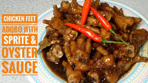 Spicy Chicken Feet Adobo With Sprite Oyster Sauce Youtube Chicken Feet Adobo Recipe Chicken Recipes Adobo Recipe