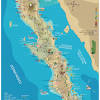 Extending approximately 760 miles (1,220 km) in length and 25 to 150 miles (40 to 240 km) in width, it separates the pacific ocean from the gulf of california. 1