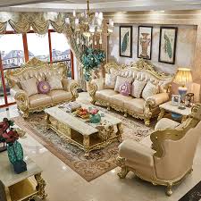 And, because the transparent coffee table doesn't take up adding a bookcase or shelves behind your sofa is a sneaky and effective way to add visual interest and storage to your living room. Antique Living Room Furniture Sofa Set Golden Sofas Luxurious Classic Designs Living Room Sets Aliexpress