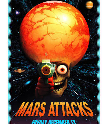 Barry E. Jackson | This Poster was in the running to be the ad campaign for Mars  Attacks, but deemed too violent. The ray gun pointed at the viewer is a...  | Instagram