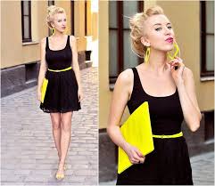 Neon Yellow Accessories Go Well With Black
