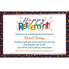 In this case, there may not be a party, but it can still be nice to mark the occasion. Custom Happy Retirement Celebration Invitation Happy Retirement Party Supplies Party City