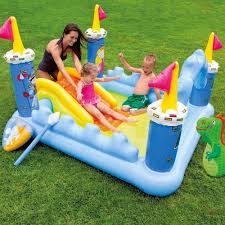 Wasserburg Fantasy Babypool Kinder Pool Kinderpool Baby Planschbecken Rutsche Kinderbecken Aufblasbare Poolspielzeuge Pool Spielzeug