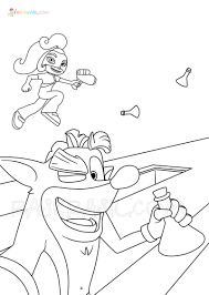 Crash bandicoot coloring pages template. Crash Bandicoot Coloring Pages 100 Best Pictures Free Printable