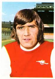 Peter Simpson of Arsenal in 1974.