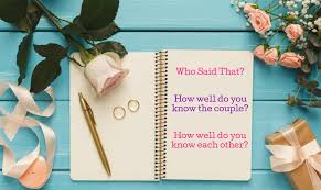 Ask them some silly questions to get them involved in the party, and to see who really knows the bride and groom the best. 100 Bridal Shower Game Questions Free Printables