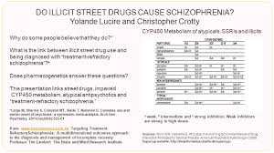 do illicit street drugs cause schizophrenia yolande lucire