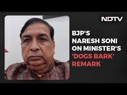 I Condemn This: BJP's Naresh Soni On Minister's 'Dogs Bark' Remark