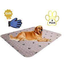Washable Dog Pee Pads Free Puppy Grooming Glovespuppy Pads Reusable Dog Training Padslarge Dog Pee Pad 36x41waterp Puppy Pads Training Dog Pee Pads Puppy Pads