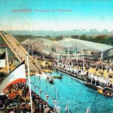 Lunapark Und Terassen Am Halensee Der Grosste Vergnugungspark Europas Mit Der Ersten Rolltreppe Deutschlands Berlinhist Vergnugungspark Bilder Park