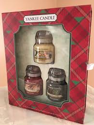 Yankee Candle Holiday Gift Set Of 3 Jar 3 7oz Christmas Cookie Cinnamon Cedar Yankeecandle Christmas Jars Yankee Candle Yankee Candle Gift Set