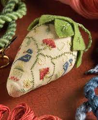 See more ideas about cross stitch, stitch, cross stitch patterns. Strawberry Pincushion Barbra Jackson I Think This Is One Of The Projects At Kindred Spirits Sampler Guild In April Pin Cushions Sewing Accessories Cross Stitch