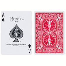Bicycle 808 Rider Back Standard Spielkarten Rot - playingcards.de