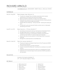 bakery manager resume examples and tips