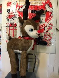 Large Rudolph Plush Vintage Parisi Creations Reindeer Christmas Decor Vintage Friends Vintage Christmas Holiday Spirit
