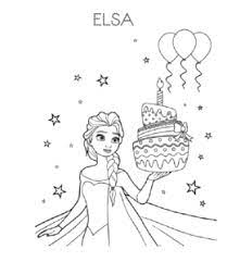 Make it a different color layered cake to match elsa and anna's dresses in frozen. Cake And Birthday Cake Coloring Pages Playing Learning