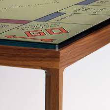 Monopoly house divided board game: Monopoly Glass Coffee Table