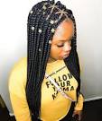 23 Best Triangle part box braids images | Triangle part ...