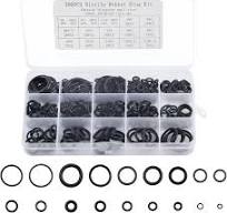 300 Stk Gummi O Ringe Dichtungsringe Sortiment Kit, Dichtungen Gummiringe,  Dichtringe Flachdichtung Dichtungssatz Schwarz für elektrische Hydraulik,  ...