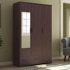 Ac, 5 mm mirror glass in door. Wardrobe Buy Wooden Wardrobes Online At Best Prices Urban Ladder