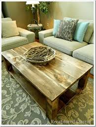 Recaptured Charm Do It Yourself Rustic Coffee Table Decor Rustic Coffee Tables Coffee Table