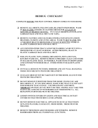 So stay with us till the end. Bedbug Checklist