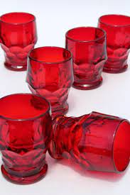 Find & download the most popular drinking glass photos on freepik free for commercial use high quality images over 9 million stock photos. Vintage Ruby Red Glass Tumblers Georgian Pattern Drinking Glasses Viking Or Fenton