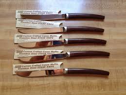 Mid Century Modern Ecko Eterna Steak Knives Canoe Muffin Steak Knives Mid Century Modern Mid Century