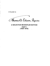 Wed, feb 04, 1998 · page 9. Thomas A Edison Papers Proquest