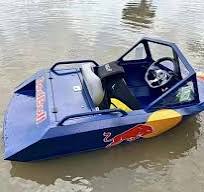 [Hot Item] Lectric Boat Powered 15kw 52km/H Water Go Kart Racing Tiny  Personal Jet Boat with Jet Engine