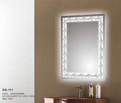 Bathroom decor & design ideas. China Rectangle Hotel Decoration Led Bathroom Wall Mirror Smart Glass Photos Pictures Made In China Com
