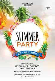 The Summer Party Psd Free Flyer Template Pixelsdesign Free Psd Flyer Templates Free Psd Flyer Free Flyer Templates