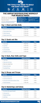 Click Through To Download Free Pdf Forget Fixed Rep Set Counts And Challenge Yourself With This Bodybuilding Workouts Workout Programs Workout Diet Plan