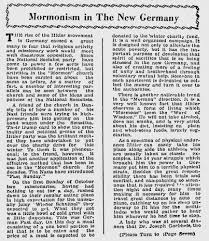 Mormonism In The New Germany Vozes Mormons