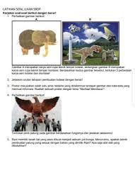 Seperti misalnya menempelkan kertas, plastik, maupun kain pada satu permukaan pola sehingga membentuk sebuah karya seni yang unik. Help Me Plis1 Perhatikan Gambar Berikut Gambar A Merupakan Karya Seni Rupa Teknik Tempel Kolase Brainly Co Id