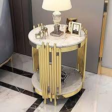 Tempered Glass Modern Coffee Table End Side Table With Shelf Home Furniture Round Marble Living Ro In 2020 Gold Side Table Modern Glass Coffee Table Classic Side Table