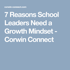 7 Reasons School Leaders Need A Growth Mindset Corwin Connect School Leader Growth Mindset Growth