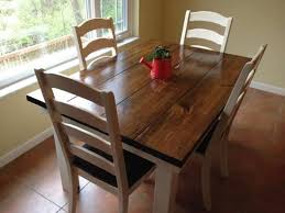 Solid wood offers a simple feel, while a metal base provides contrast. Farmhouse Table Hardwood Farmhouse Dining Farmhouse Table Kitchen Table Chairs