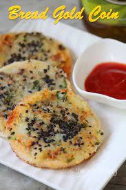 Bread Gold Coin Recipe Easy Snack Recipes For Kids Recipe Veg Snacks Recipes Easy Snacks