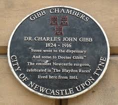 Charles John Gibb black plaque