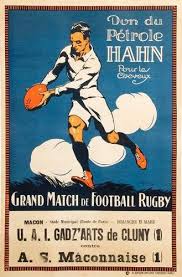 Vintage Rugby Print Petrole Hahn 1929 1930 Rugby Poster Prints Sports Art