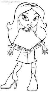 91 Bratz Ideas Coloring Pages Coloring Books Coloring Pages For Kids Bratz, the american fashion doll collection manufactured by the american company mga entertainment, is with curly hair coloring page from bratz category. 91 bratz ideas coloring pages