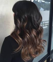 This ombre starts very close to the roots and begins quite abruptly, emphasizing on the boldness of the style. Ombre Hair Color Subtle Nuancing On The Hair Black To Brown Tint Beauty Hairstyles Hair Color For Black Hair Ombre Hair Color Black Hair Ombre