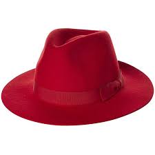 Womens Brixton Indiana Fedora Womens Hat Red Cotton 76 Liked On Polyvore Featuring Accessories Hats Red Womens Accessori Hats For Women Fedora Red Hats