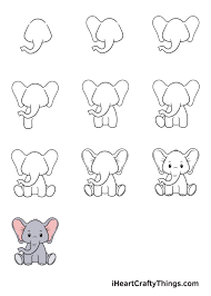 Cartoon animals animal art animal drawings elephant animal illustration sketches art reference cartoon drawings elephant art. Elephant Drawing How To Draw An Elephant Step By Step