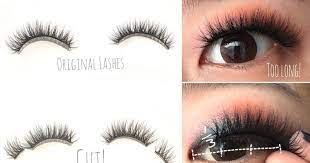 monolid make up tutorial how to modify false lashes for asian eyes false lashes asian eye makeup asian eyes